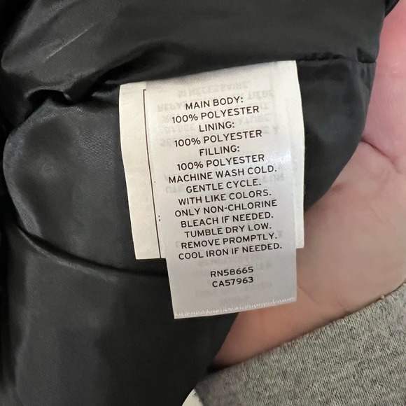 BP. Black and White Puffer Jacket Water Ripple Print - Size Small‎ - Picture 4 of 5